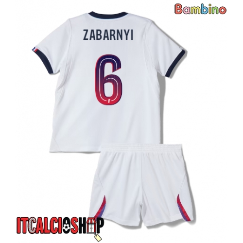 Paris Saint-Germain Ilya Zabarnyi #6 Seconda Maglia Bambino 2026-27 Manica Corta (+ Pantaloni corti)